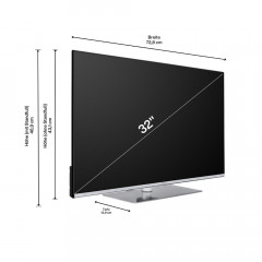 Kendo 32 QLED 6251 B QLED TV, 32 Zoll, Full HD, HDR 10, 50 Hz, Smart TV