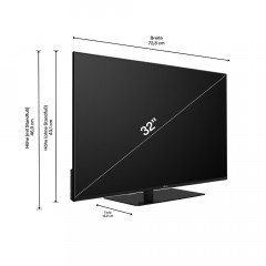 Kendo 32 QLED 6251 B QLED TV, 32 Zoll, Full HD, HDR 10, 50 Hz, Smart TV