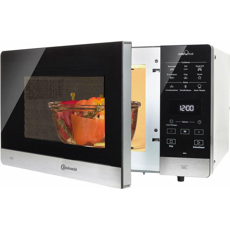 BAUKNECHT Mikrowelle »MW 45 SL« Grill Mit Grill, Automatikprogrammen und Crisp für schnelle knusprige Pizza