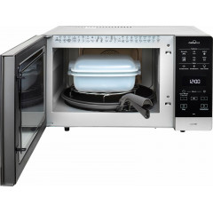 BAUKNECHT Mikrowelle »MW 49 SL« Grill und Heißluft 1900 W Dampfgaren, Grill, Heißluft und Crisp für schnelle knusprige Pizza