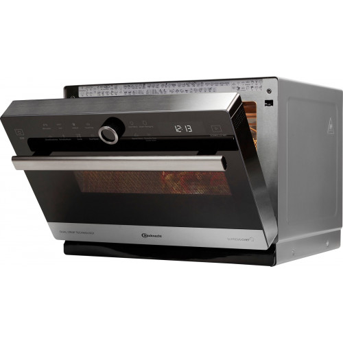 BAUKNECHT Mikrowelle »MW 3391 SX« Dampfgarfunktion | Grill und Heißluft 900 W Dampfgaren, Grill, Heißluft und Crisp für schnelle knusprige Pizza
