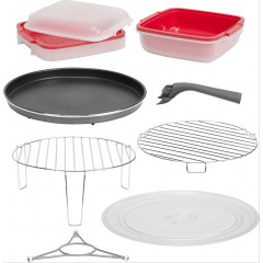BAUKNECHT Mikrowelle »MW 3391 SX« Dampfgarfunktion | Grill und Heißluft 900 W Dampfgaren, Grill, Heißluft und Crisp für schnelle knusprige Pizza
