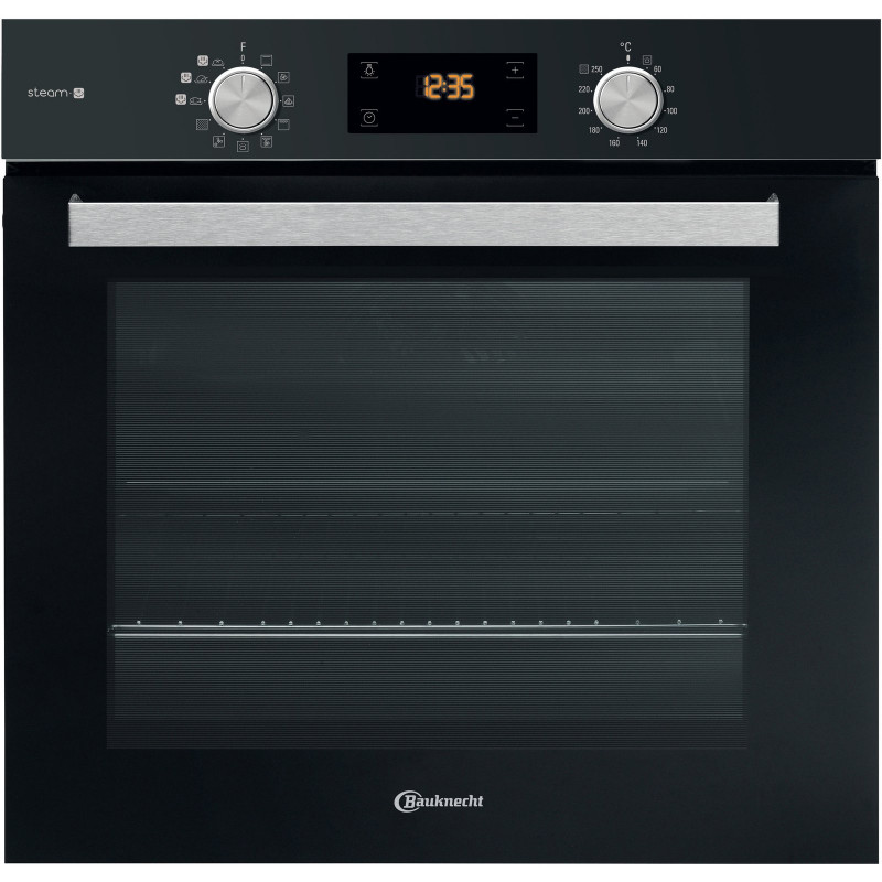 BAUKNECHT BAK5S KP8V2 BLG, Einbaubackofen (Einbaugerät, 71 l, 595 mm breit), Dampfgarfunktion