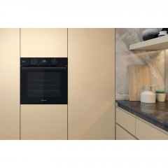 BAUKNECHT BBA2S85HU1K, Einbaubackofen (Einbaugerät, 71 l, 595 mm breit), Dampfgarfunktion