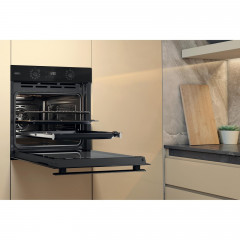 BAUKNECHT BBA2S85PU1K, Einbaubackofen (Einbaugerät, 71 l, 595 mm breit), Dampfgarfunktion