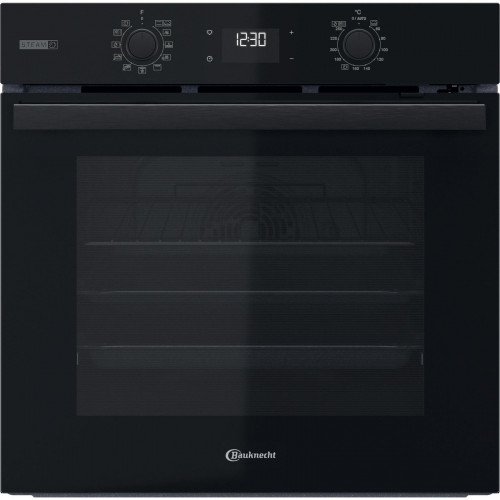 BAUKNECHT BBA2S85PU1K, Einbaubackofen (Einbaugerät, 71 l, 595 mm breit), Dampfgarfunktion
