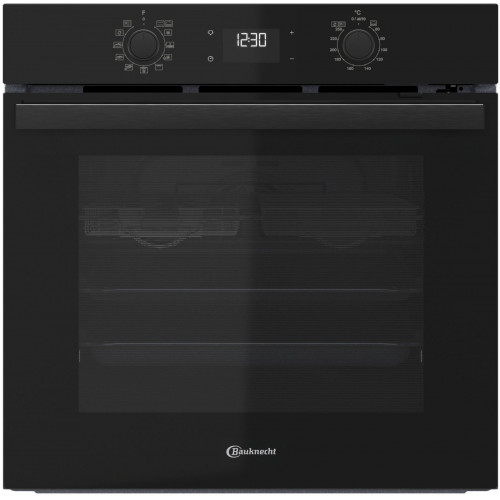BAUKNECHT Pyrolyse Backofen »BBA285PU1ZK« mit 1-fach-Teleskopauszug mit Pyrolyse-Selbstreinigung Easy Grill - einfaches Grillen im Backofen, Pizzafunktion