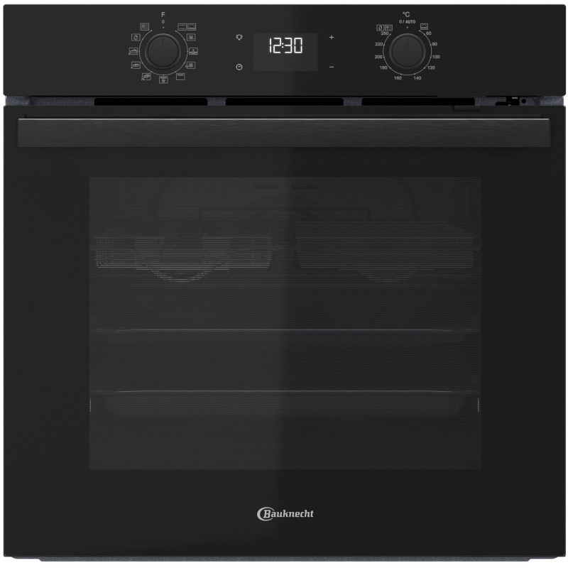 BAUKNECHT Pyrolyse Backofen »BBA285PU1ZK« mit 1-fach-Teleskopauszug mit Pyrolyse-Selbstreinigung Easy Grill - einfaches Grillen im Backofen, Pizzafunktion