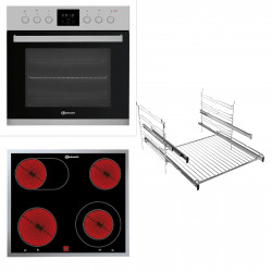 BAUKNECHT HEKO 500 H, Einbauherdset (Elektrokochfeld, A, 65 l) BAUKNECHT HEKO 500 H, Einbauherdset (Elektrokochfeld, A, 65 l)