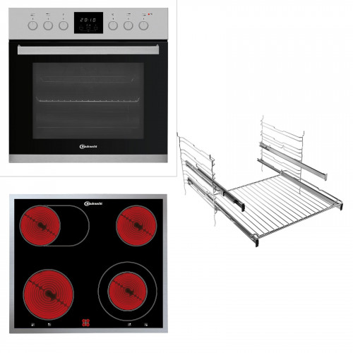 BAUKNECHT HEKO 500 H, Einbauherdset (Elektrokochfeld, A, 65 l)
