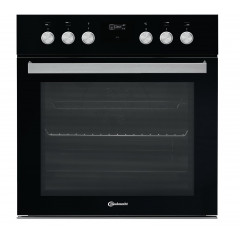 BAUKNECHT HEKO BLACK 500 P, Einbauherdset (Elektro-Kochfeld herdgebunden, A+, 65 l)