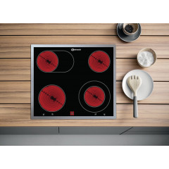 BAUKNECHT HEKO BLACK 500 P, Einbauherdset (Elektro-Kochfeld herdgebunden, A+, 65 l)