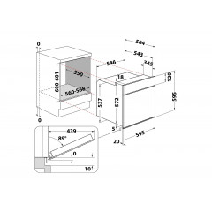 BAUKNECHT HEKO BLACK 500 P, Einbauherdset (Elektro-Kochfeld herdgebunden, A+, 65 l)