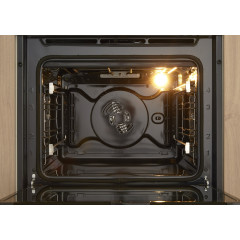 BAUKNECHT HEKO BLACK 500 P, Einbauherdset (Elektro-Kochfeld herdgebunden, A+, 65 l)