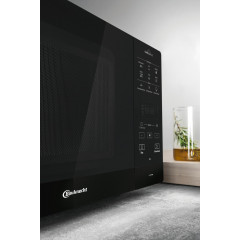 BAUKNECHT MW 49 BL, Mikrowelle (800 Watt, Grillfunktion, Heißluftfunktion & Dampffunktion)