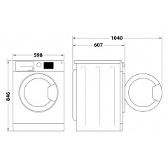 BAUKNECHT BT 85C WBS Wärmepumpentrockner (8 kg, Weiß)