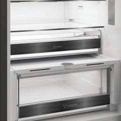 BAUKNECHT KGDNF 20C IN Kühlgefrierkombination (C, 415 l, 2035 mm hoch, Edelstahloptik)