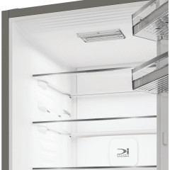 BAUKNECHT KGDNF 20C IN Kühlgefrierkombination (C, 415 l, 2035 mm hoch, Edelstahloptik)