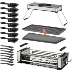 Unold Raclette Schwarz, Edelstahl