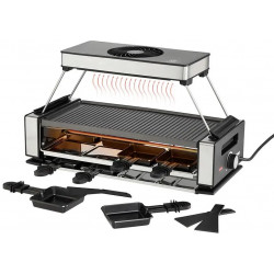 Unold Raclette Schwarz, Edelstahl Unold Raclette Schwarz, Edelstahl