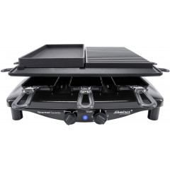Steba RC4 plus deluxe Raclette 8 Pfännchen Schwarz