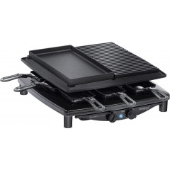 Steba RC4 plus deluxe Raclette 8 Pfännchen Schwarz