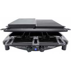 Steba RC4 plus deluxe Raclette 8 Pfännchen Schwarz