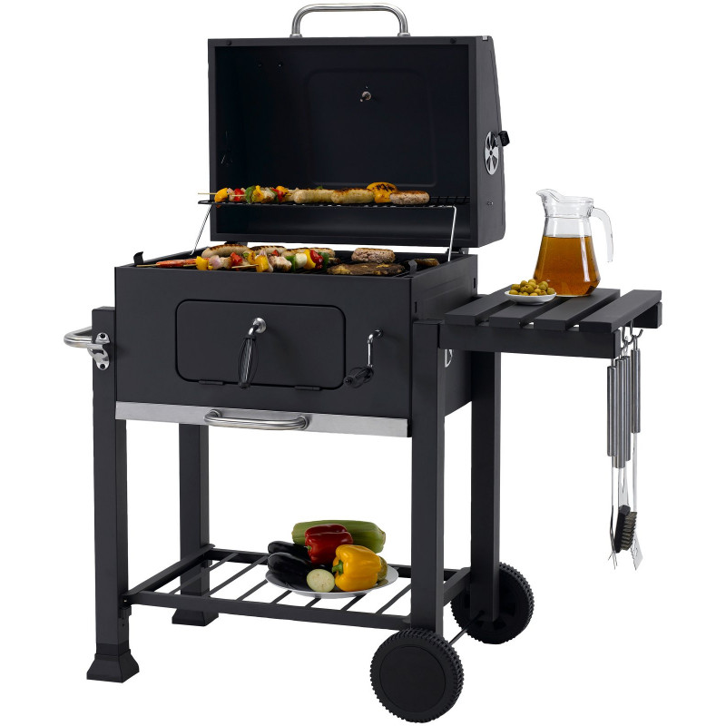 Tepro Holzkohlegrill »Grillwagen Toronto Click« BxTxH: 115x67x107 cm