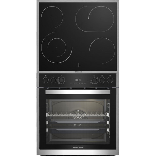 GRUNDIG GEHM19310B, Einbauherdset (Glaskeramik, A+, 72 l)