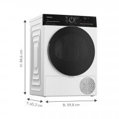 GRUNDIG GT55924F14 Wärmepumpentrockner (9 kg, Weiß)