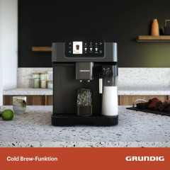 GRUNDIG KVA 8230 Kaffeevollautomat Anthrazit/Schwarz