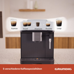 Grundig Kaffeevollautomat »KVA 6230« 1350W Kaffeevollautomat mit 19 Bar, Touch & GrindPro™ Mahlwerk