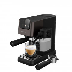 GRUNDIG KSM 6430 3-in-1 Espresso, Kaffeepads oder Kaffeekapseln, Siebträgermaschine Dark Inox/Schwarz