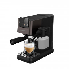 GRUNDIG KSM 6430 3-in-1 Espresso, Kaffeepads oder Kaffeekapseln, Siebträgermaschine Dark Inox/Schwarz