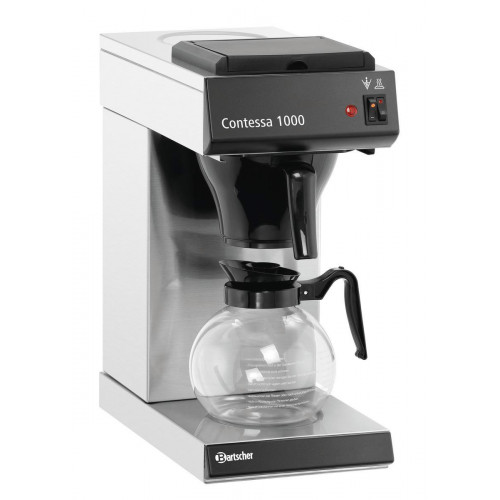 BARTSCHER A190056 Contessa 1000 Kaffeemaschine Silber/Schwarz