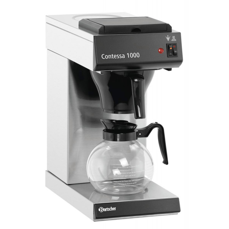 BARTSCHER A190056 Contessa 1000 Kaffeemaschine Silber/Schwarz