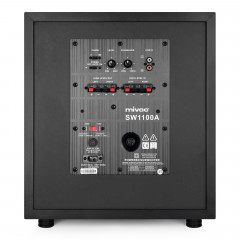 MIVOC SW1100A schwarz, aktiver Subwoofer aktiver Subwoofer, Aktivsubwoofer, Basslautsprecher aktiver Subwoofer, Aktivsubwoofer, Bassbox, schwarz