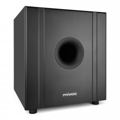 MIVOC SW1100A schwarz, aktiver Subwoofer aktiver Subwoofer, Aktivsubwoofer, Basslautsprecher aktiver Subwoofer, Aktivsubwoofer, Bassbox, schwarz