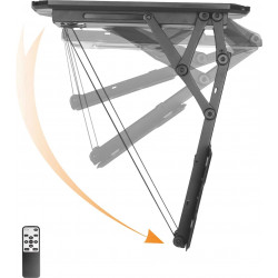 SpeaKa Professional TV-Deckenhalterung elektrisch motorisiert, Neigbar, Ausziehbar 58,4cm (23