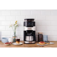 GASTROBACK 42711S Grind & Brew pro Thermo Kaffeemaschine Schwarz/Edelstahl