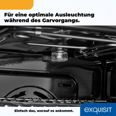 EXQUISIT ECM 6-4 INOX Standherd (EEK A, Elektrokochfeld, 61 l)