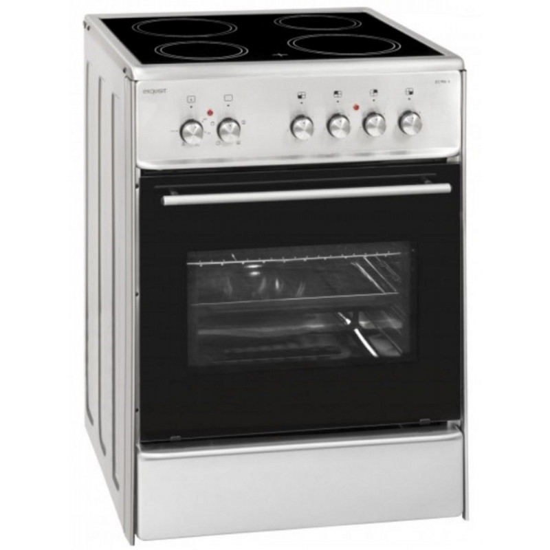 EXQUISIT ECM 6-4 INOX Standherd (EEK A, Elektrokochfeld, 61 l)