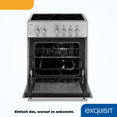 EXQUISIT ECM 6-4 INOX Standherd (EEK A, Elektrokochfeld, 61 l)