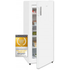 exquisit Gefrierschrank NoFrost »GS231-NF-H-010E weiss« 143,4 cm hoch 56 cm breit 4*-Gefrierschrank No Frost mit LED-Anzeige & praktischem Griff