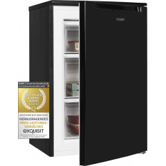 exquisit Gefrierschrank »GS81-040C schwarz« 85,5 cm hoch 54,5 cm breit energiesparend in Energieeffizienz C, 87 Liter Nutzinhalt, 4 Sterne