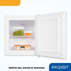 EXQUISIT GB505-040E weiss Mini-Gefrierschrank (E, 510 mm hoch)