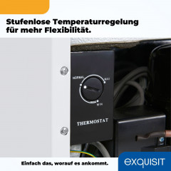 EXQUISIT GB505-040E weiss Mini-Gefrierschrank (E, 510 mm hoch)