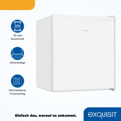 EXQUISIT GB505-040E weiss Mini-Gefrierschrank (E, 510 mm hoch)