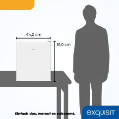EXQUISIT GB505-040E weiss Mini-Gefrierschrank (E, 510 mm hoch)