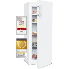 exquisit Gefrierschrank NoFrost »GS231-NF-H-040C weiss« 143 cm hoch 54 cm breit 4*-Gefrierschrank No Frost mit LED-Anzeige & praktischem Griff